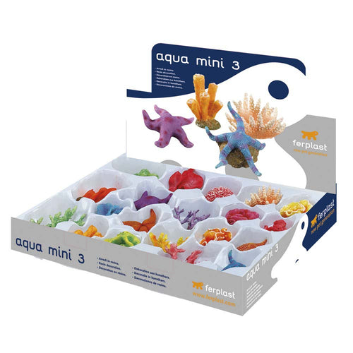 FERPLAST Akvarijski ukras Mini Koralj, razni oblici, 7x3,5xh6,5cm