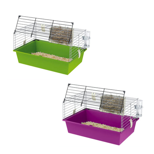 FERPLAST Kavez za glodavce Cavie 60, 58x38x31,5cm, zeleni ili ljubicasti