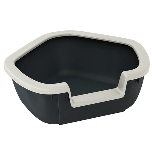 FERPLAST WC za macke Dama, otvoreni, kutni, reciklirana plastika, 57,5x51,5x22cm