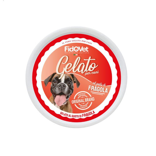 FIDOVET Gelato Sladoled za pse, s okusom jagode, 40g