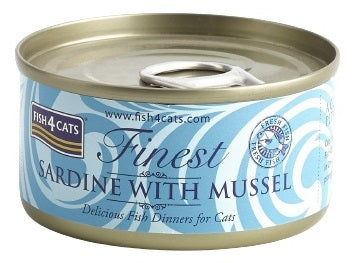 FISH4CATS Konzerva Sardina sa skoljkama 70g