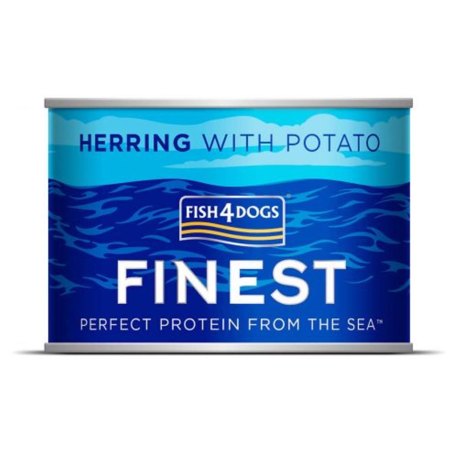FISH4DOGS Finest, haringa s krumpirom, bez zitarica, 185g