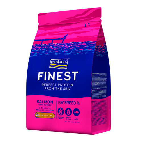 FISH4DOGS Finest ExtraSmall, losos i krumpir, bez zitarica, 1,5kg