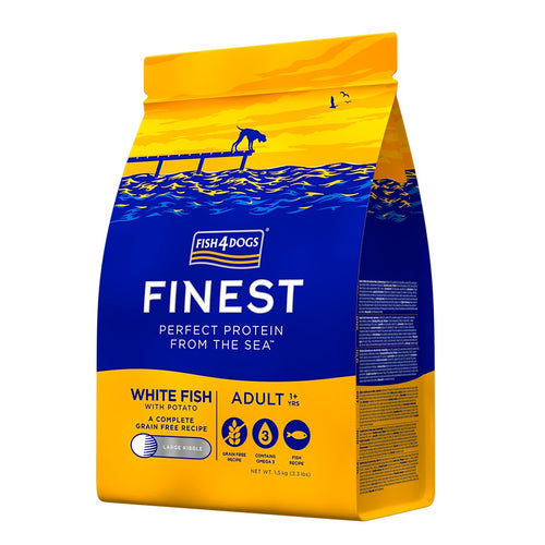 FISH4DOGS Finest Large, bijela riba i krumpir, bez zitarica, 1,5kg