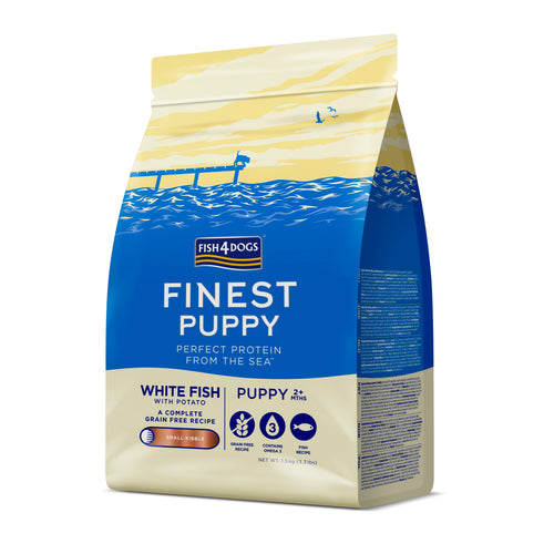 FISH4DOGS Finest Small PUPPY, bijela riba i krumpir, bez zitarica, 1,5kg