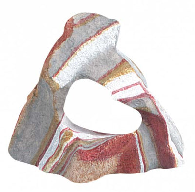 FLAMINGO Akvarijski ukras Rainbow kamen, 1 rupa, 12x7x10cm