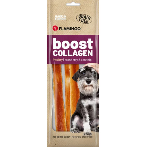 FLAMINGO Boost Strips, s piletinom i kolagenom, poslastica za pse, 60g