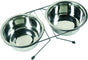 FLAMINGO CLERANCE Duo Dinner, zdjelice od inoxa, na stalku, 2x21cm/1600ml