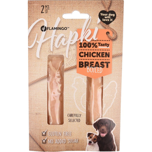 FLAMINGO CLERANCE Hapki poslastica za pse, kuhana pileca prsa, 2 kom, 35g