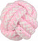 FLAMINGO Čvor lopta za male pse, 6cm, roza
