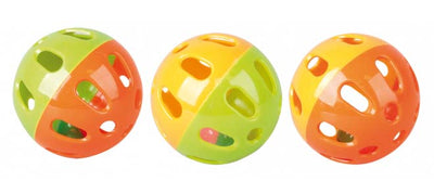 FLAMINGO Igracka za glodavce i male zivotinje Ball, plasticna sa zvoncem, o:9cm