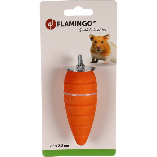 FLAMINGO Igracka za glodavce Mrkva, drvena 7,5x2,2x2,2cm