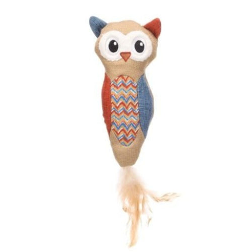 FLAMINGO Igracka za macke sova, 10x5,5x36cm