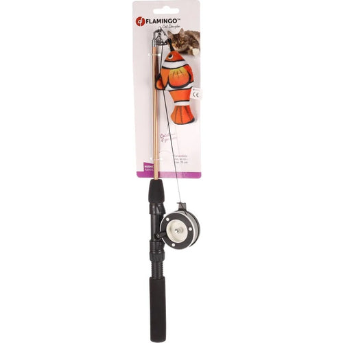 FLAMINGO Igracka za macke Stap za pecanje, s ribom klaun, 41cm
