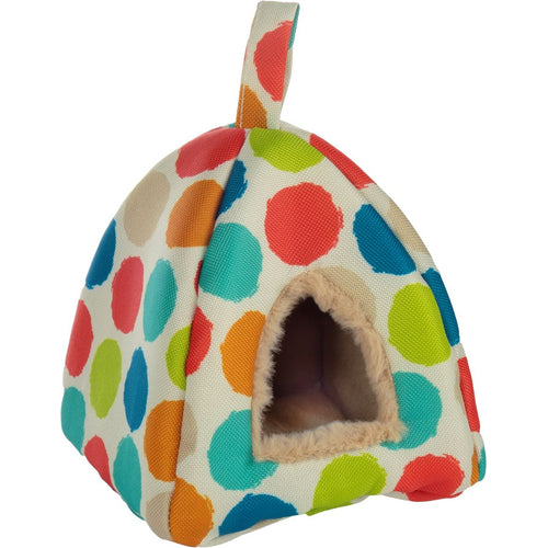 FLAMINGO Kucica za glodavce Fizi, s omcom za vjesanje, podstavljena, 13x13x15cm