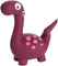 FLAMINGO latex igračka za pse Dino, zvučna, ljubičasta, 5x10,5x11,3cm