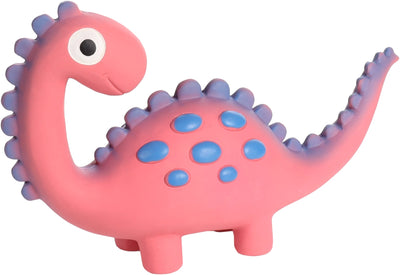 FLAMINGO latex igracka za pse Dino, zvucna, roza, 7,7x25x15cm