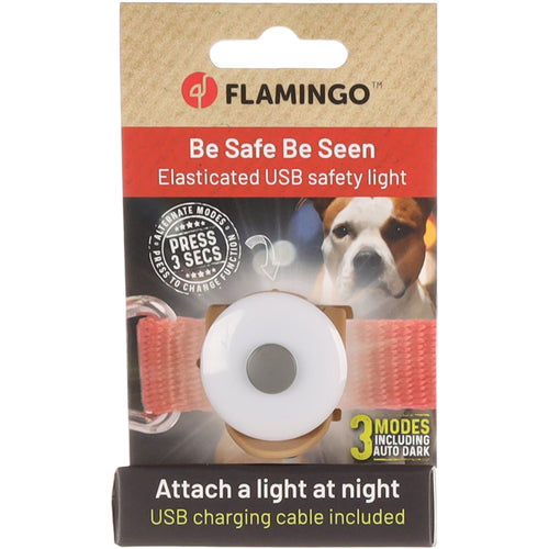 FLAMINGO Logan Light Svjetleca bljeskalica za pse, USB, 3,5cm