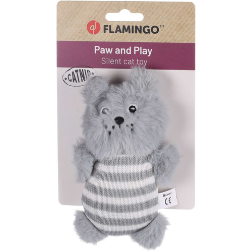 FLAMINGO Medo s  ketnipom, sivi, 16cm
