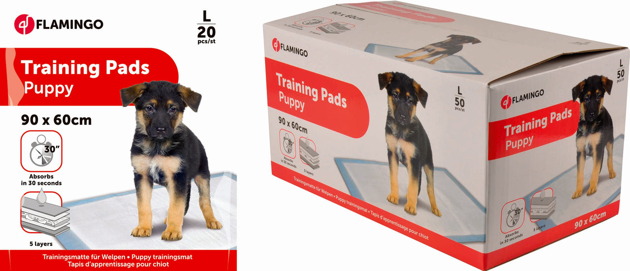 FLAMINGO Puppy Training Pads upijajuce prostirke L, 90x60cm