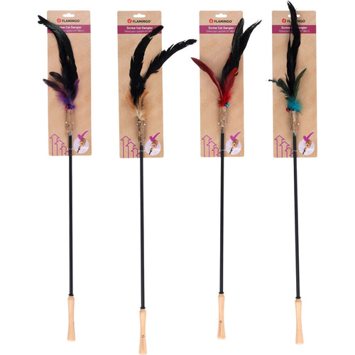 FLAMINGO Teleskopska mahalica s matatabi nastavkom na navoj, 61-186cm, mix boja