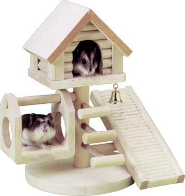 FLAMINGO Wonderland Treehouse kucica za male glodavce, 21x22x16cm