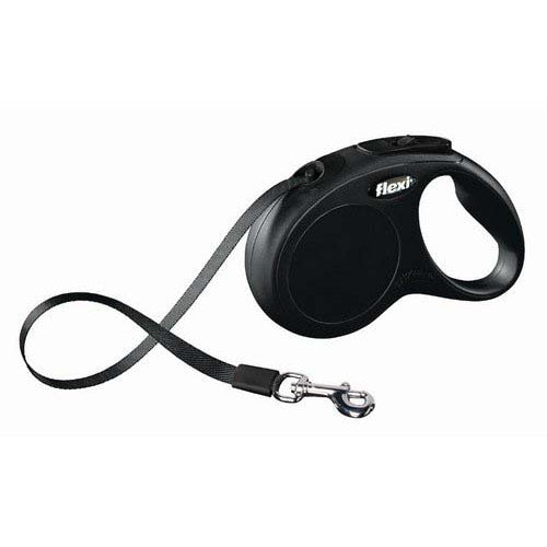 FLEXI Vodilica na regulaciju New Classic, traka Small, 5m, do 15kg, crna