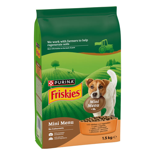 FRISKIES Mini Menu, s piletinom i dodanim povrcem, 1,5kg