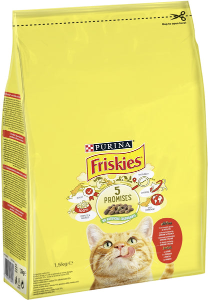 FRISKIES ukusna kombinacija govedine i piletine, s povrcem
