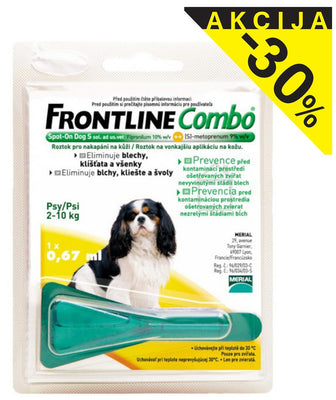 FRONTLINE (Boehringer) Combo ampula za pse 2-10kg, 1x0,67ml, -30%