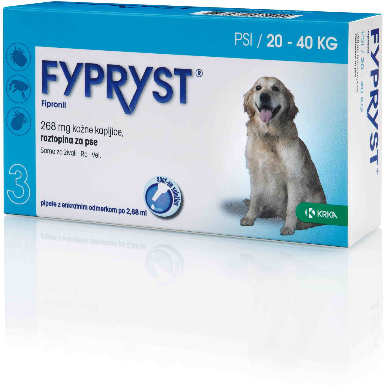 FYPRYST (Krka) ampula SpotOn za pse 20-40kg 2,68ml, 1kom