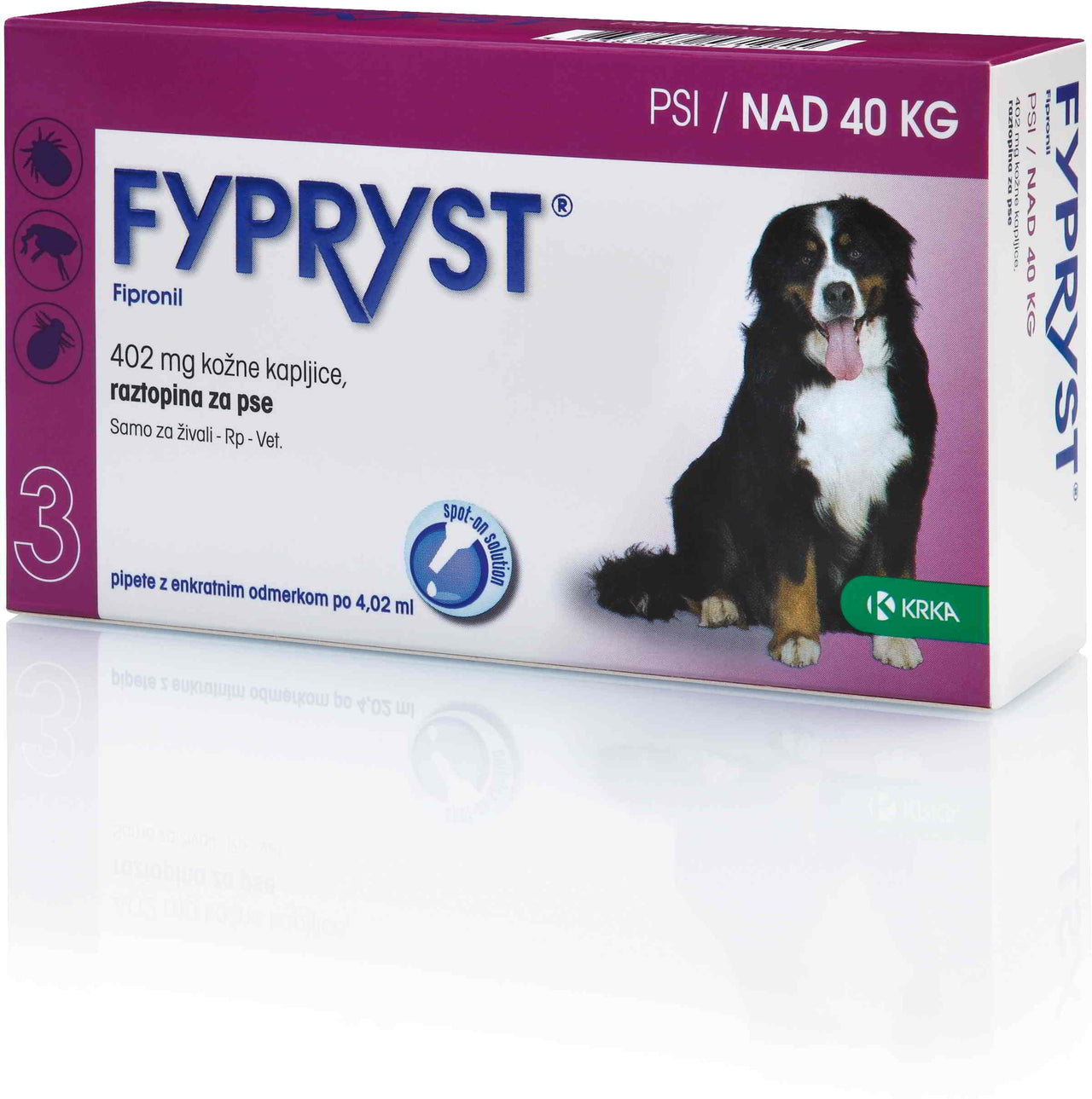 FYPRYST (Krka) ampula SpotOn za pse  40kg, 4,02ml, 1kom