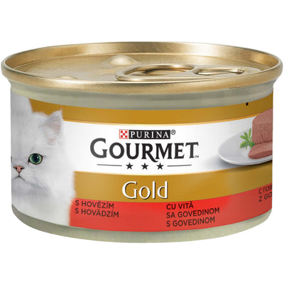 GOURMET Gold s govedinom, mousse, 85g