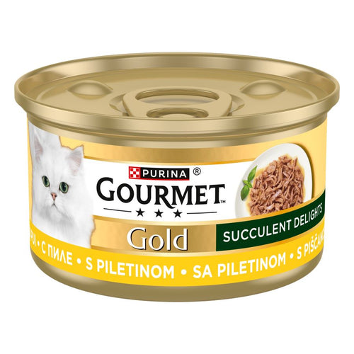 GOURMET Gold Succulent Delights, komadici s piletinom u umaku, 85g