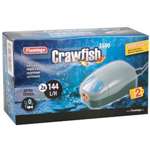 FLAMINGO Pumpa za zrak Crawfish 3500 (2x144L/h, 2,7W, 2 izl., 100-150L akvarij)