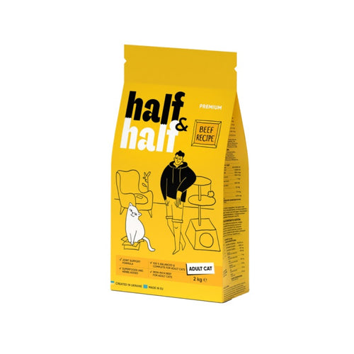 HALF&HALF Adult, govedina, hrana za macke