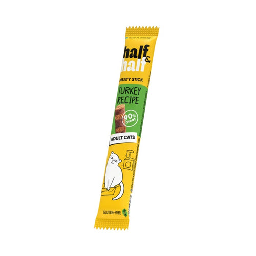 HALF&HALF Meaty Sticks, stapici s puretinom, poslastica za macke, 5g