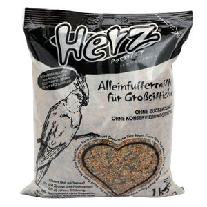 HERZ PROTECT Nimfa, potpuna hrana za srednje papige, 1kg