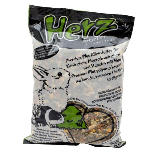 HERZ PROTECT Premium plus hrana za zamorce, kunice i hrcke sa sijenom, 1kg