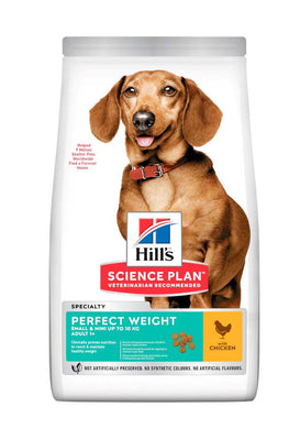 HILL's Canine Perfect Weight Mini s piletinom, 1,5kg