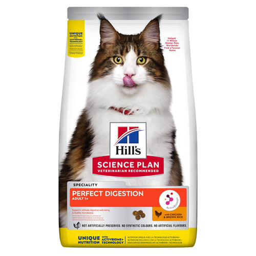 Hill's Feline Perfect Digestion s piletinom i smeđom rizom