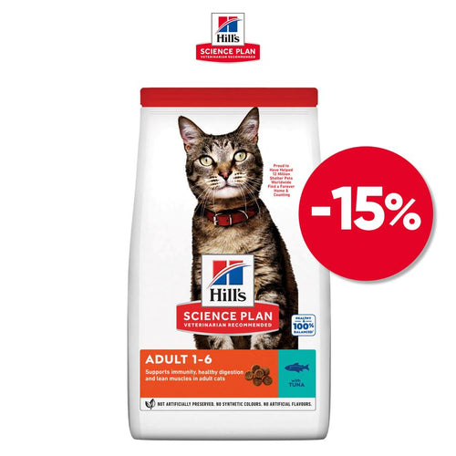 HILL's Science Plan Adult s tunjevinom, 10kg -15%