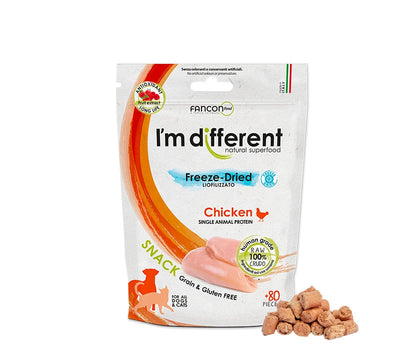 I'M DIFFERENT Freeze Dried, monoprotein piletina, poslastica bez zitarica, 40g