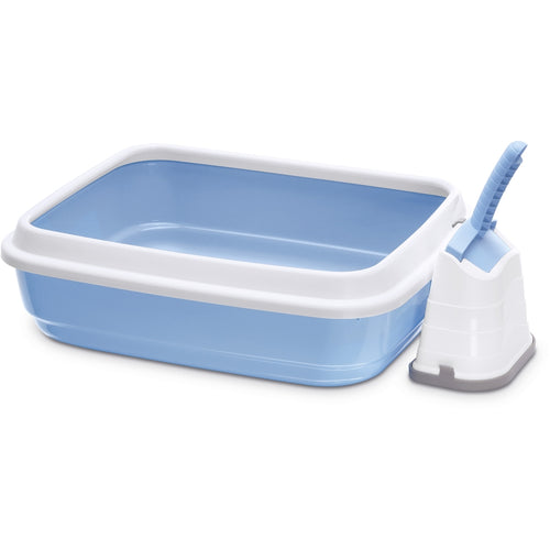 IMAC Duo (WC otvoreni s rubom Jerry + Lopatica Romeo 50x40x14,5 cm) plavi