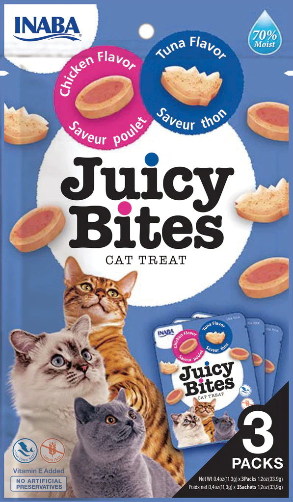 JUICY Bites, medaljoni, piletina s tunjevinom, 3x 11,3g