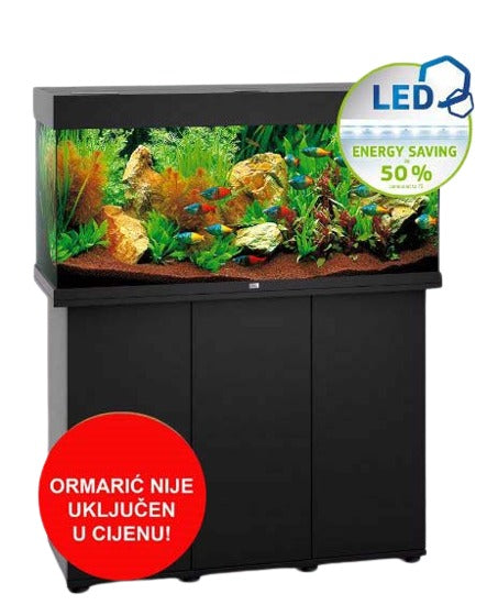 JUWEL Akvarij Rio 180 LED, 101x41x50cm, 180 L, crni