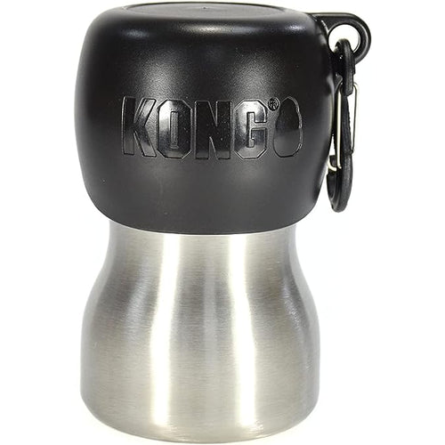 KONG H20 Boca za vodu od nehrđajuceg celika, crna, 280ml