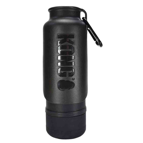 KONG H20 K9 Boca za vodu, sa silikonskom izolacijom, crna, 740ml