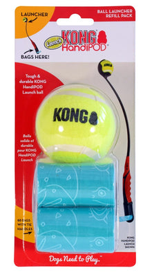 KONG HandiPOD Refil za bacac loptica, sa zamjenskom lopticom i vrecicama (60kom)