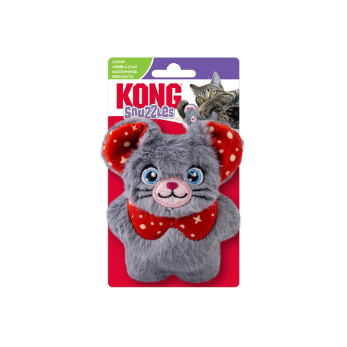 KONG Igracka za macke Holiday Cat Snuzzles Mouse Assorted, 10x8x8x4cm